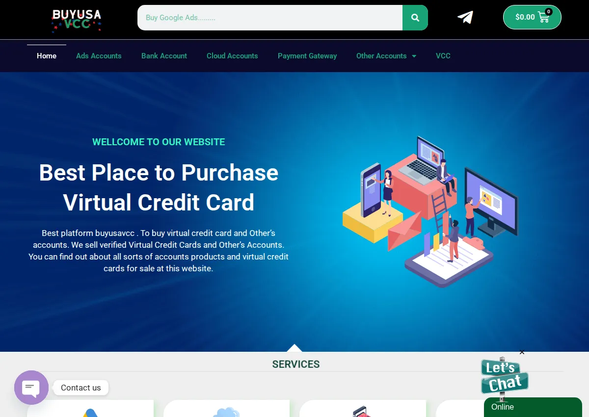 Store homepage