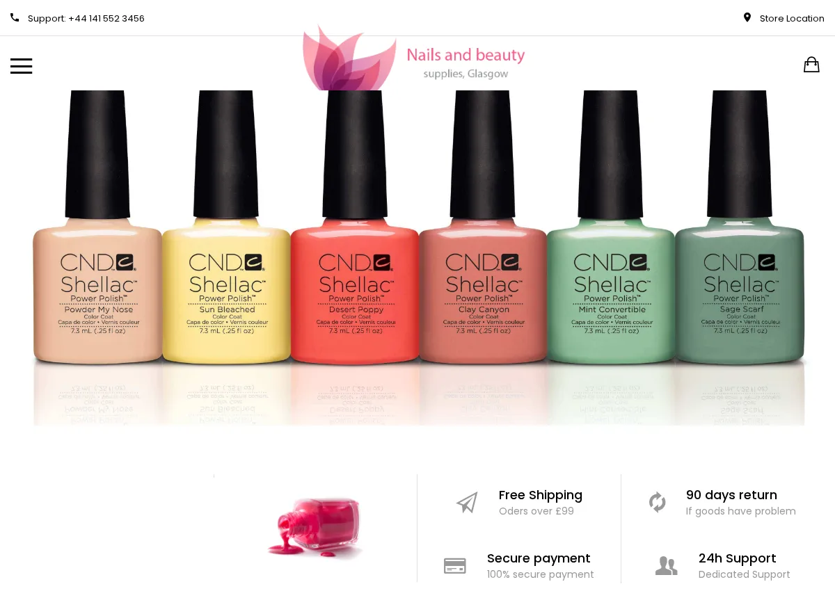 Store homepage