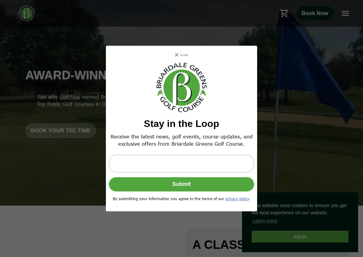 Store homepage