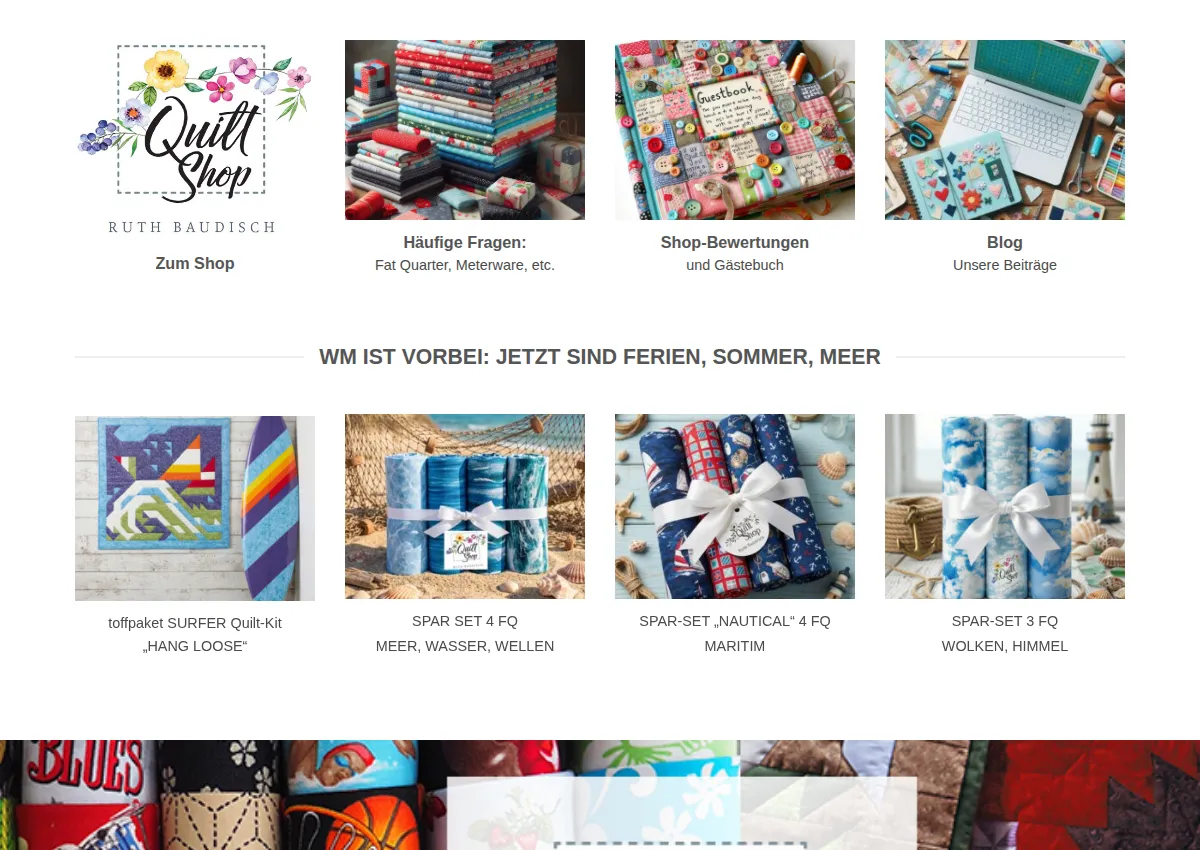 Store homepage