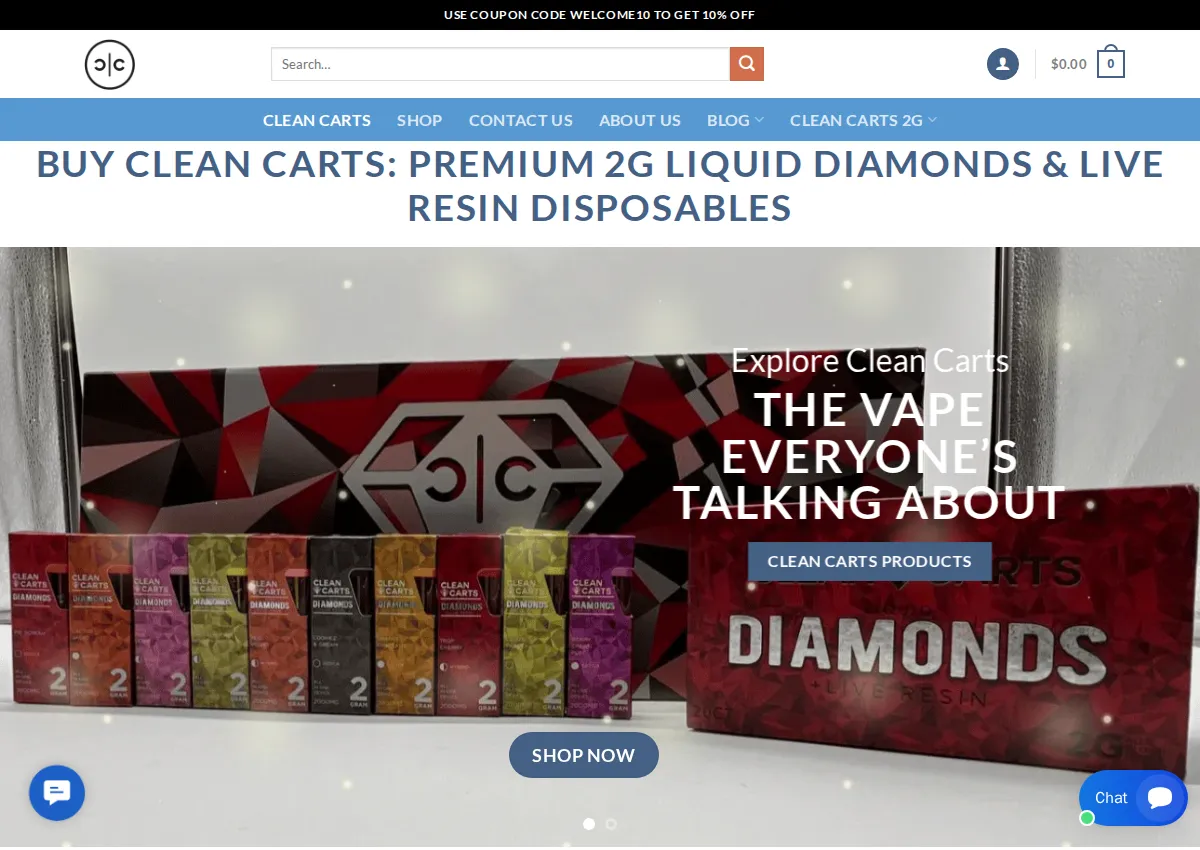 Store homepage