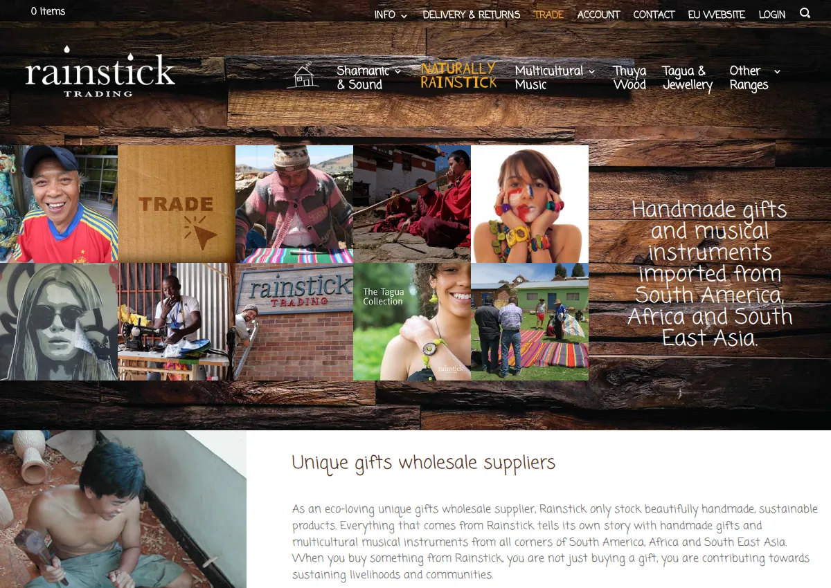 Store homepage