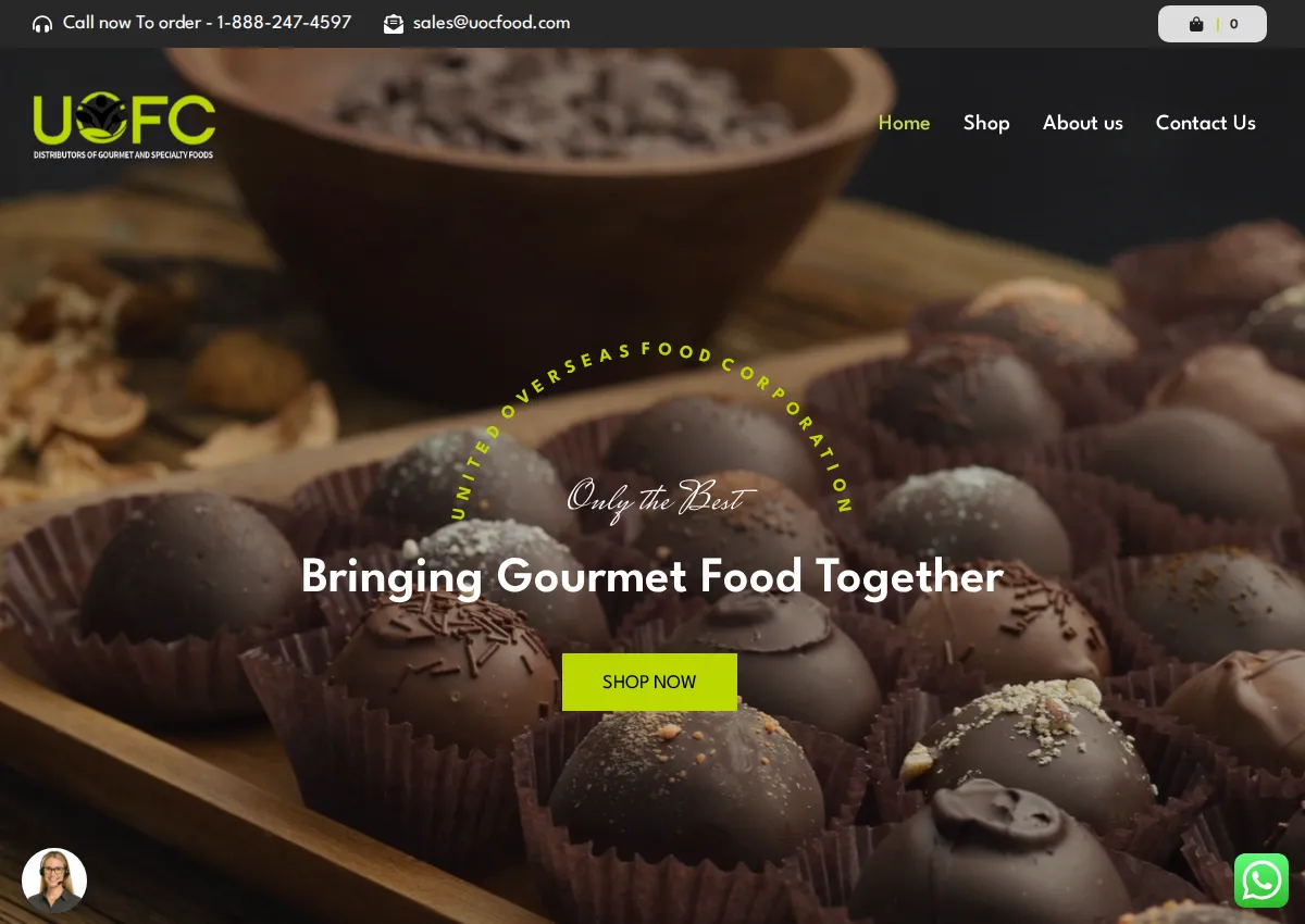 Store homepage