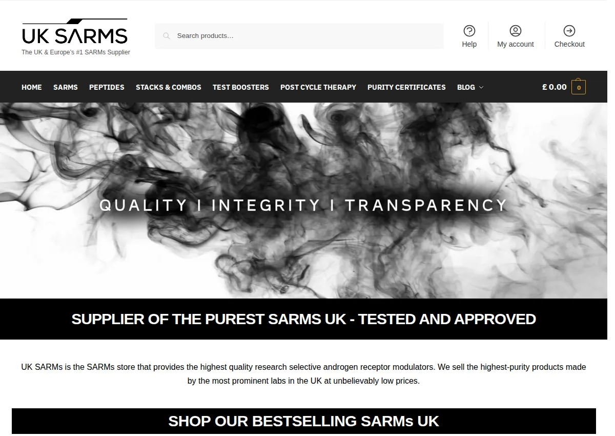 Store homepage