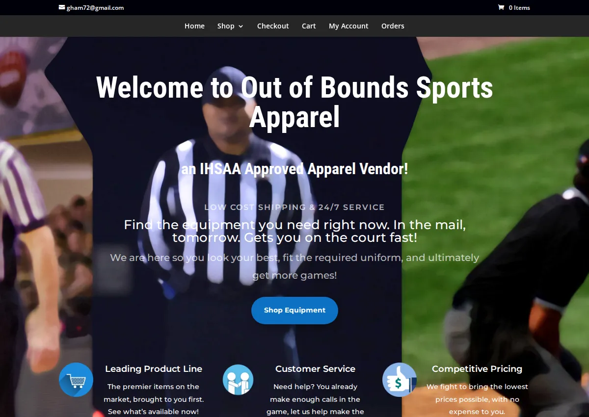 Store homepage