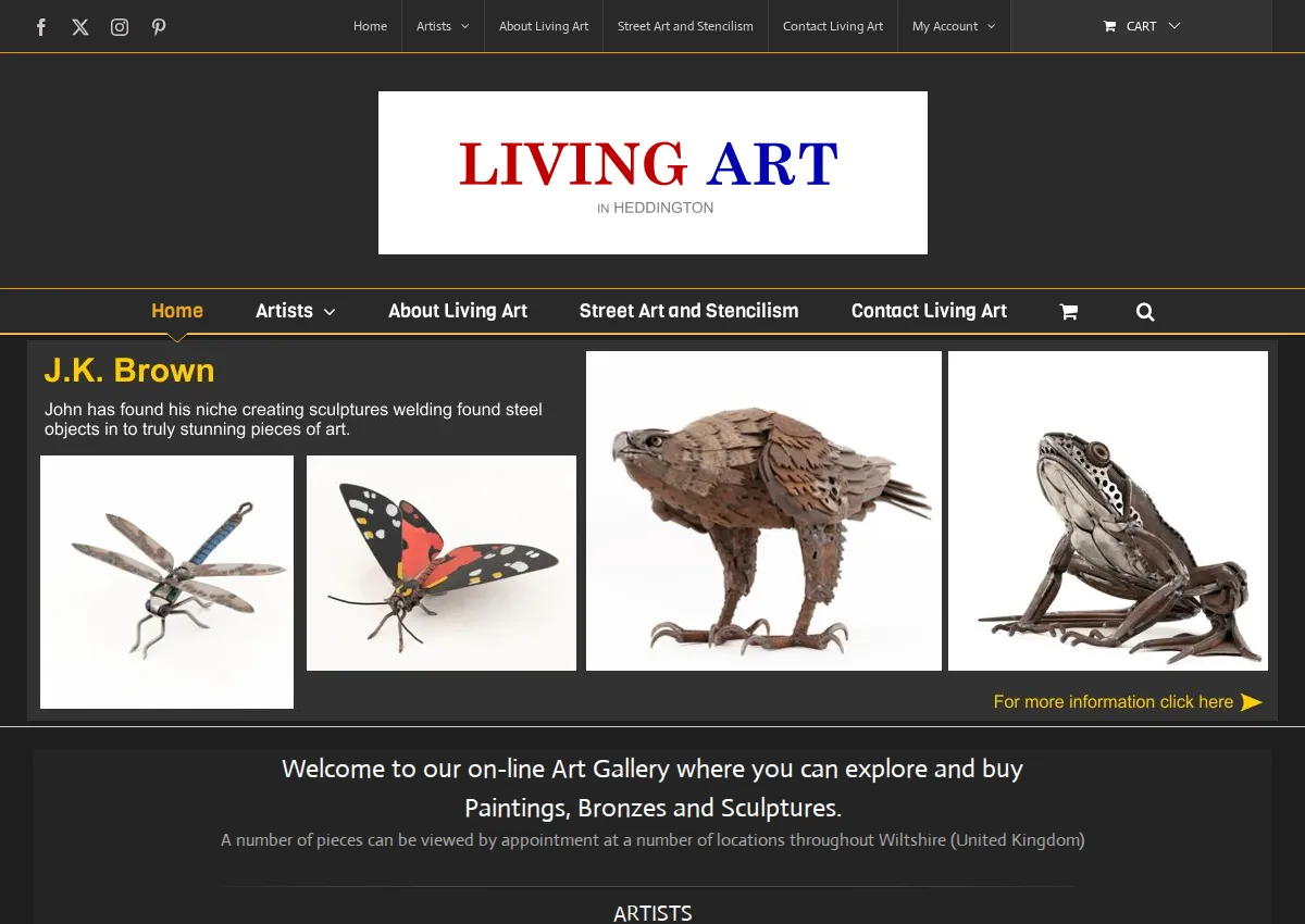 Store homepage