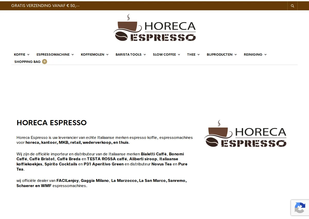 Store homepage