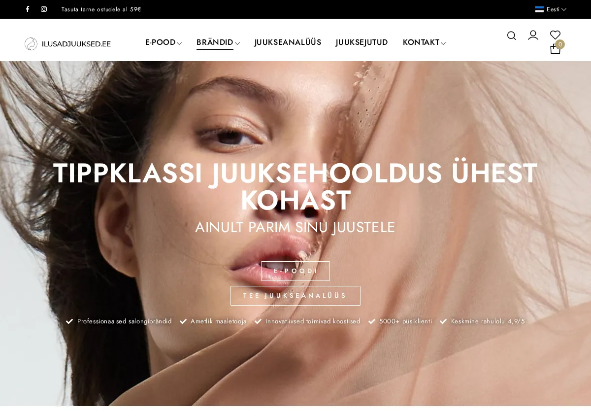 Store homepage