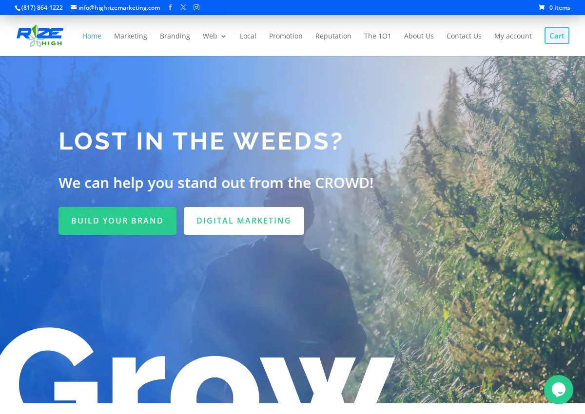 Store homepage
