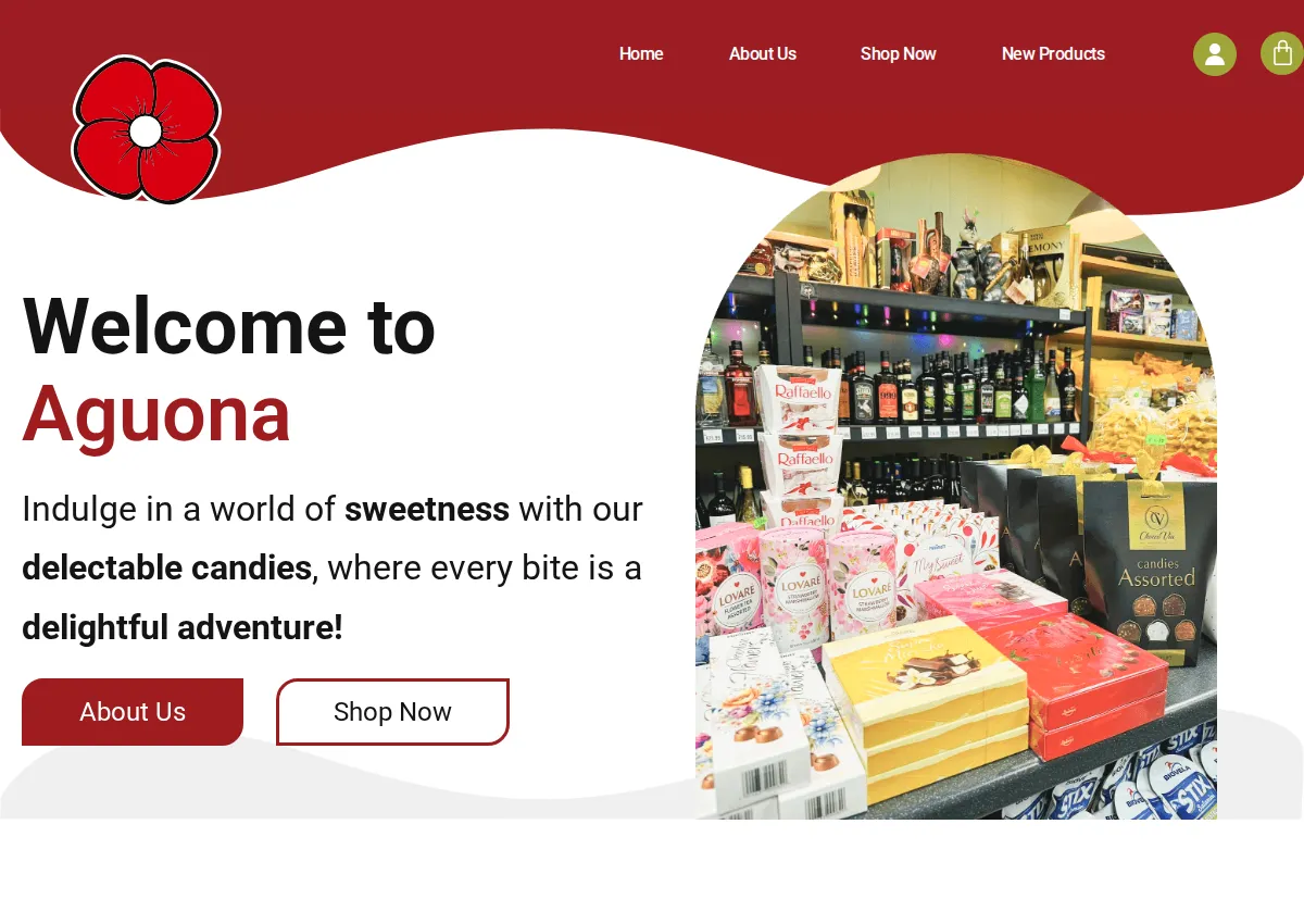 Store homepage