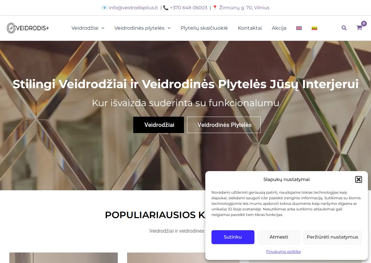 Store homepage
