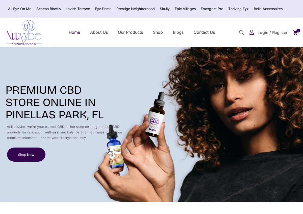 Store homepage