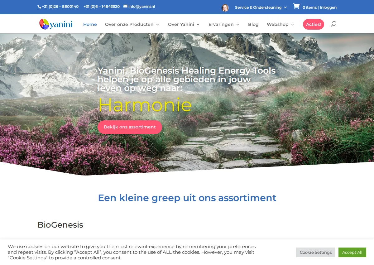 Store homepage