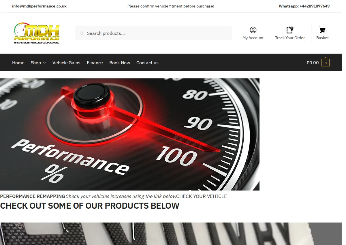 Store homepage