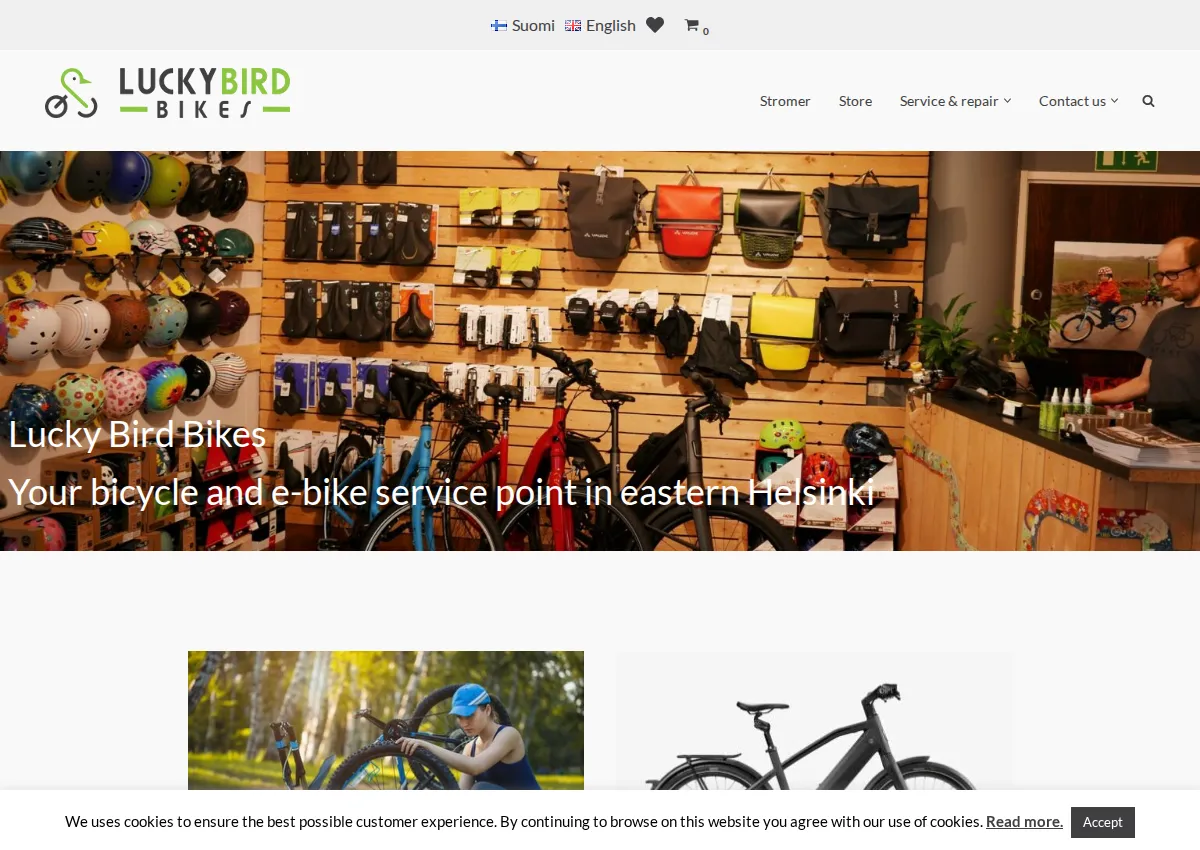 Store homepage
