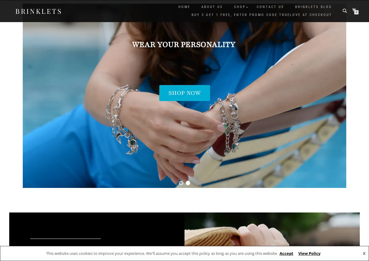 Store homepage