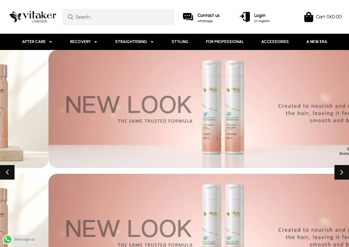 Store homepage