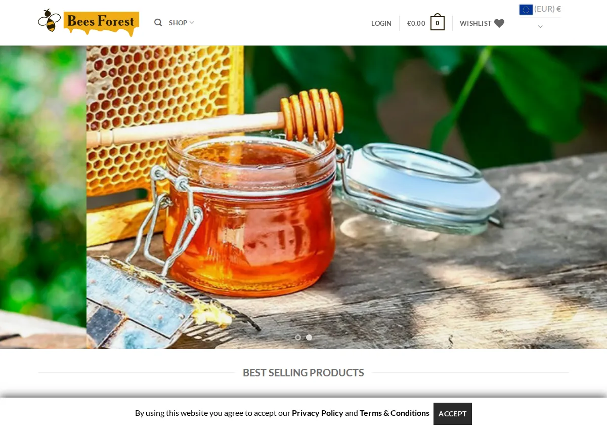 Store homepage