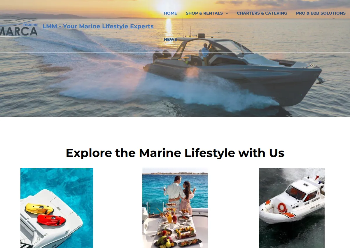 Store homepage