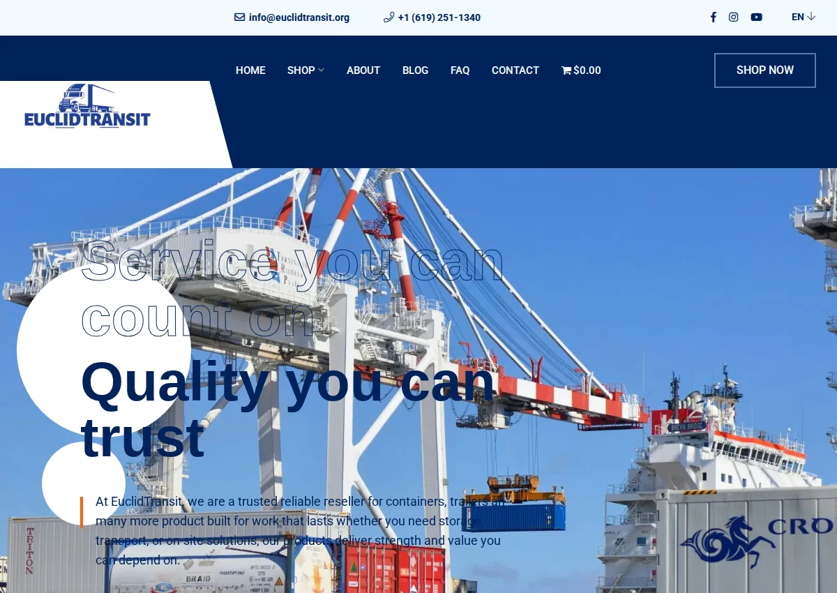 Store homepage