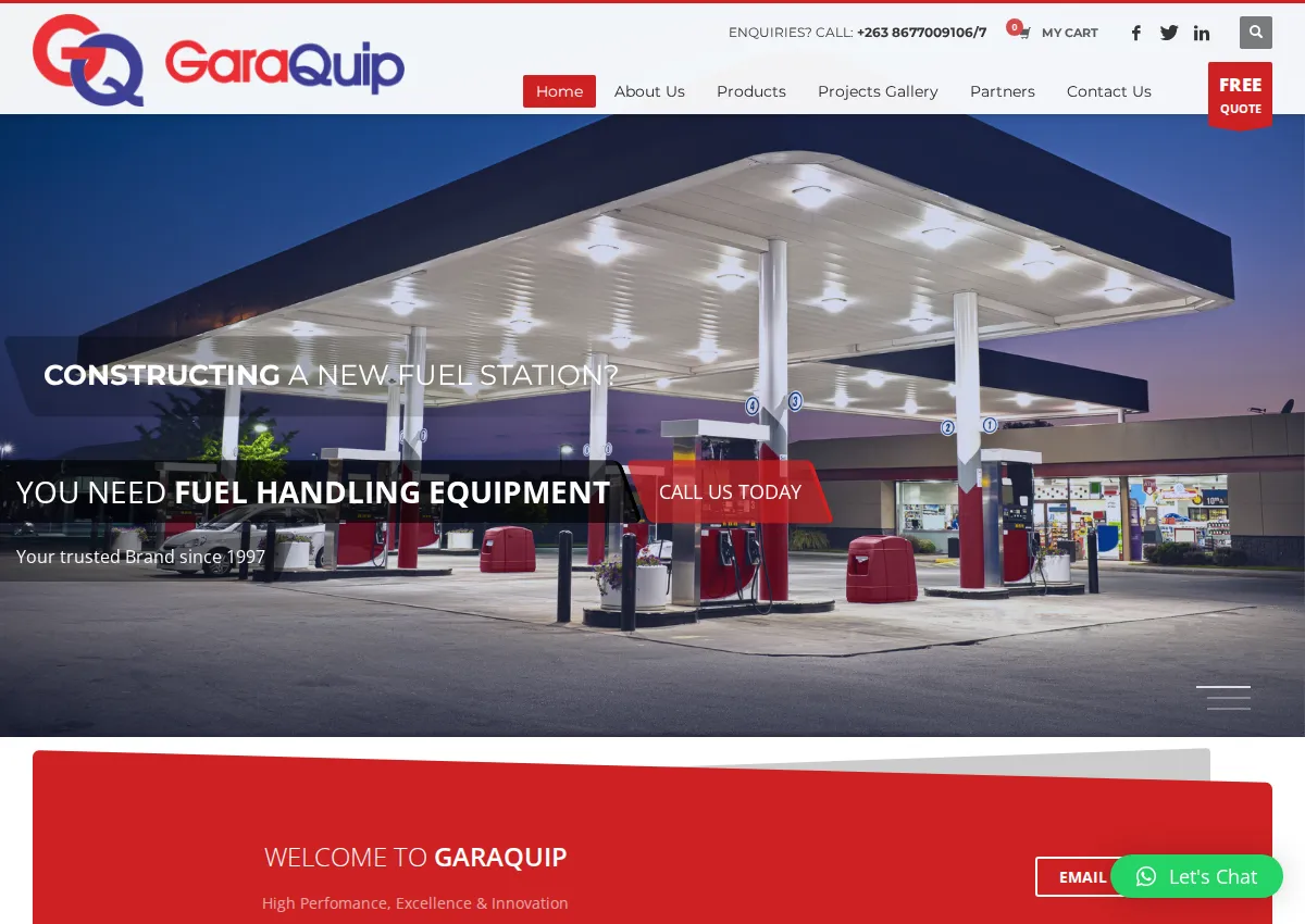 Store homepage