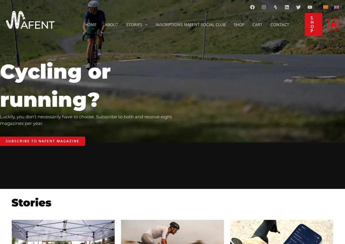 Store homepage
