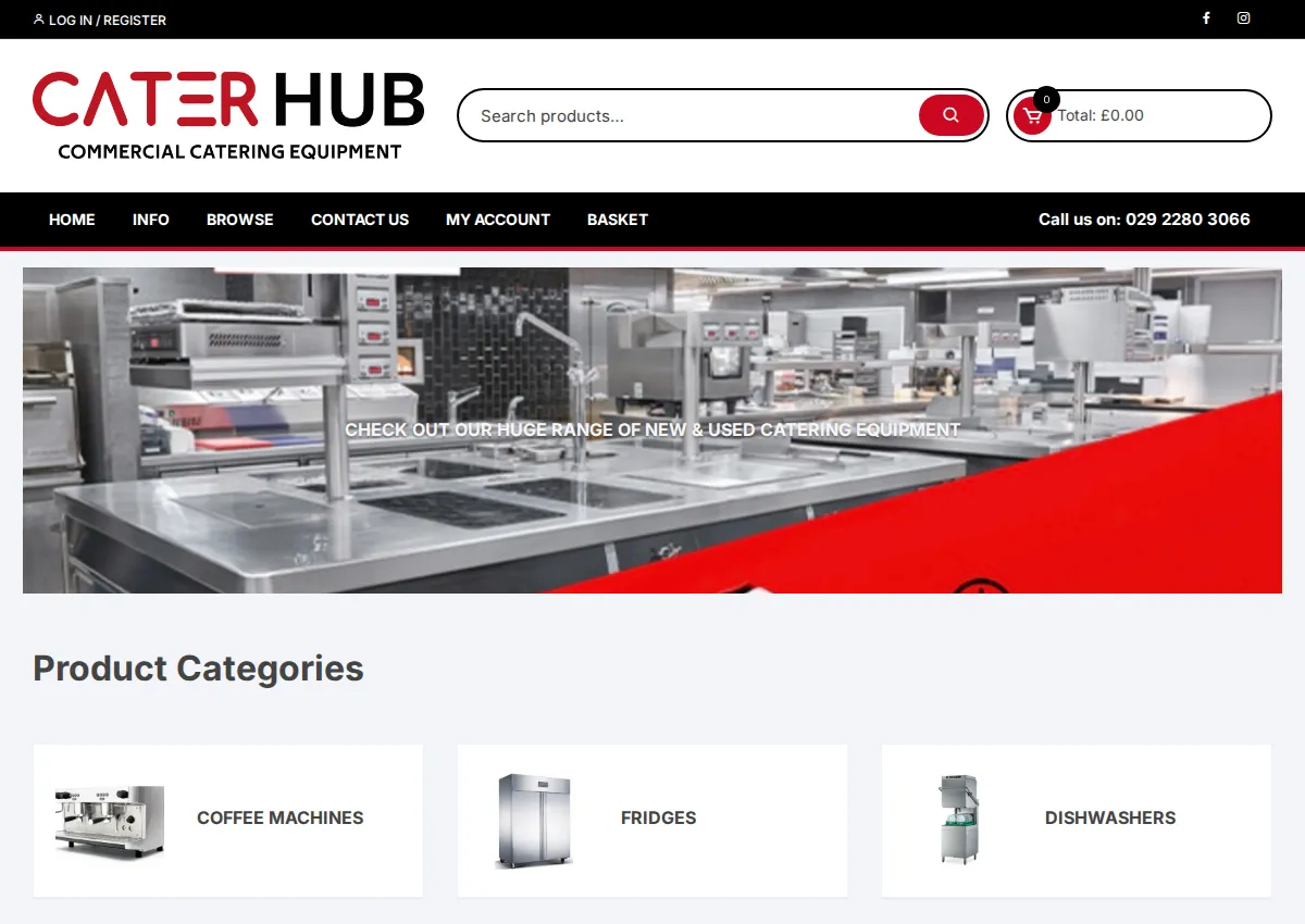 Store homepage