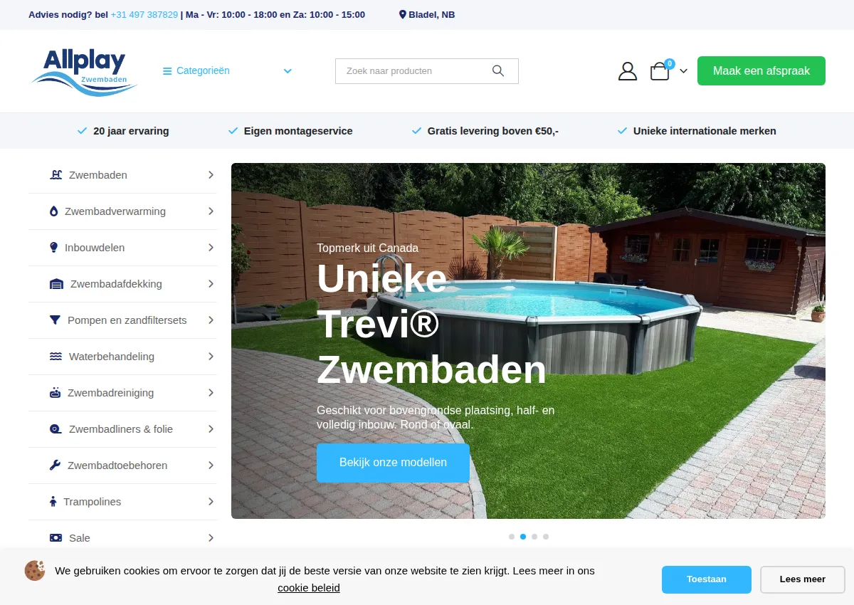 Store homepage