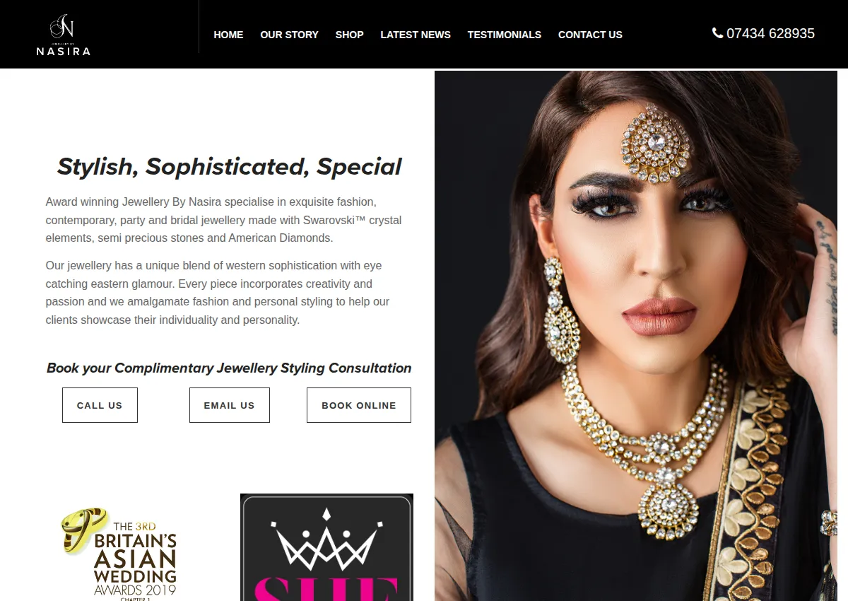Store homepage