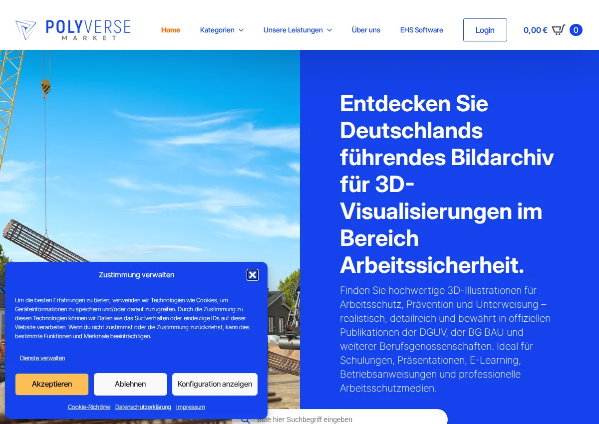 Store homepage