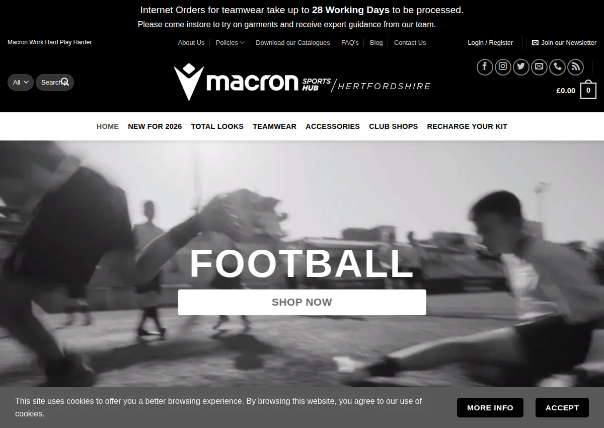 Store homepage