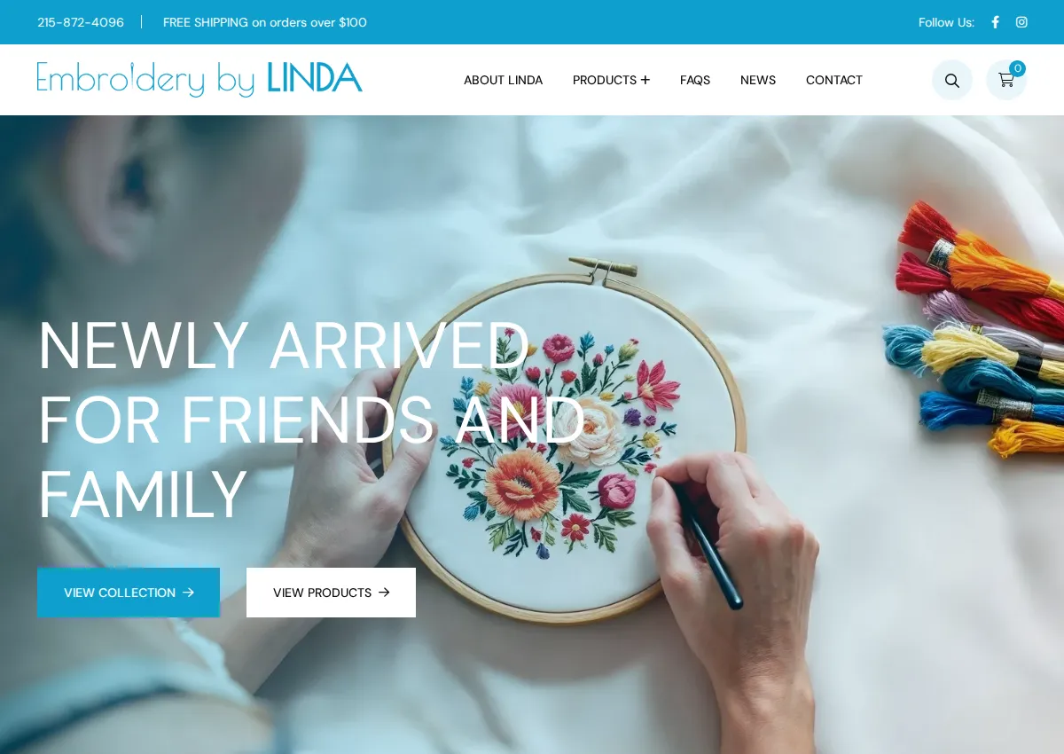 Store homepage