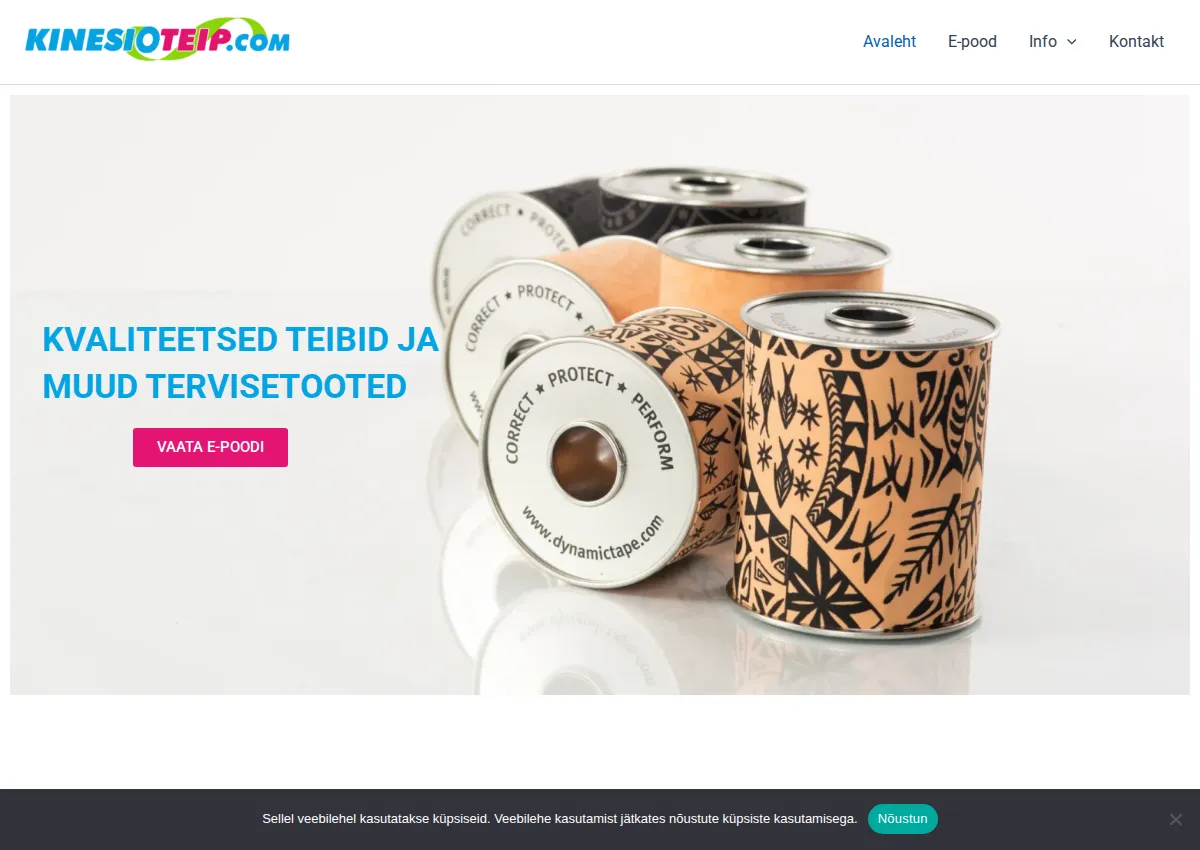 Store homepage