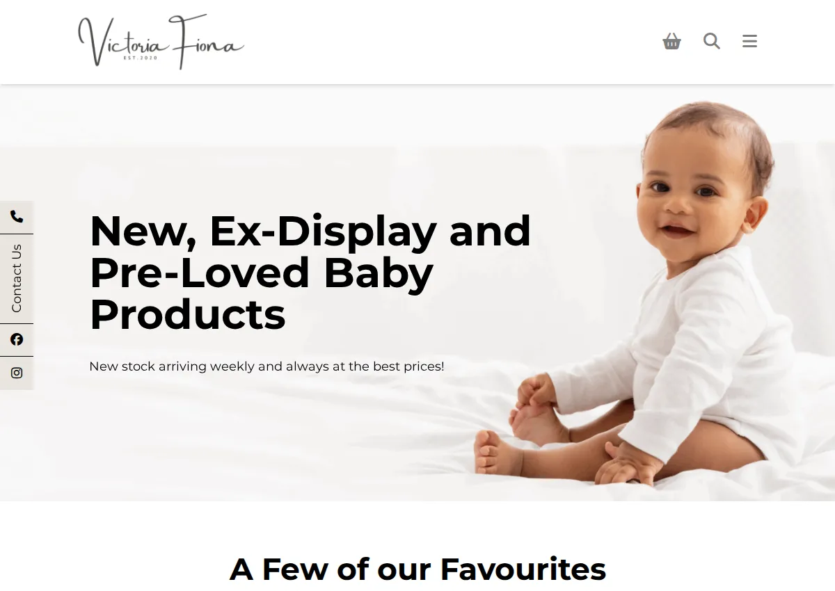 Store homepage