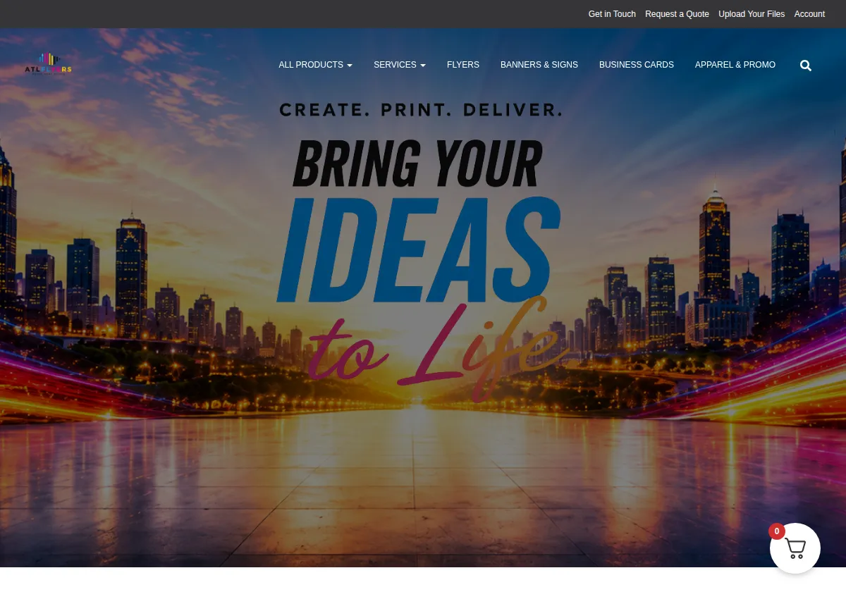 Store homepage