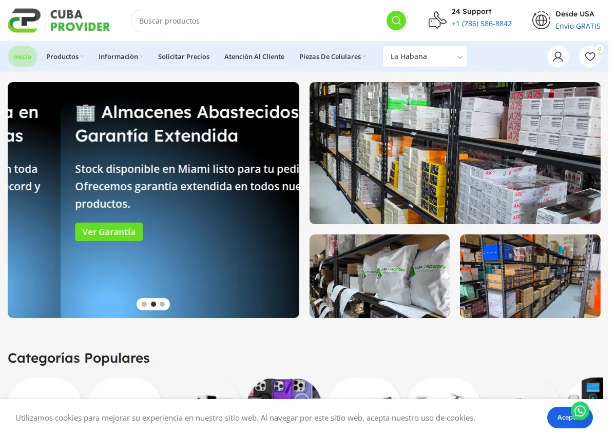 Store homepage