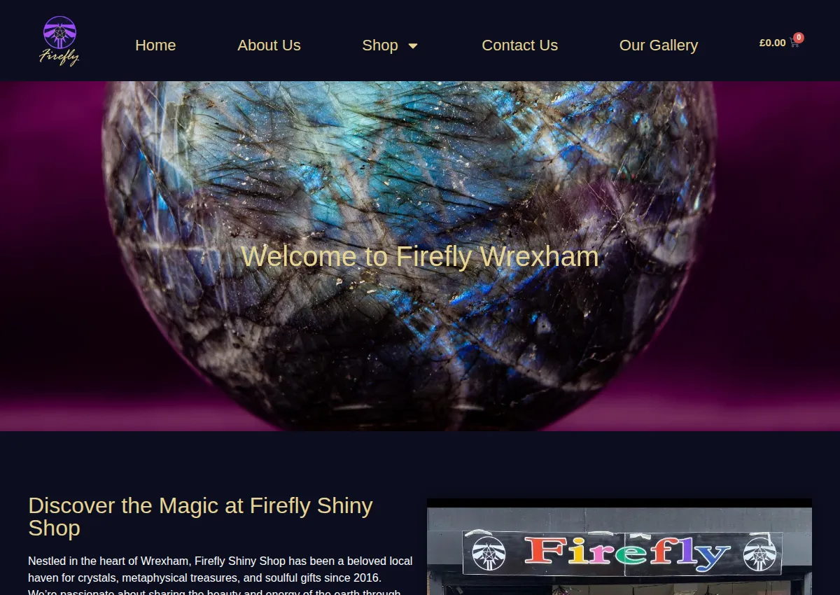Store homepage