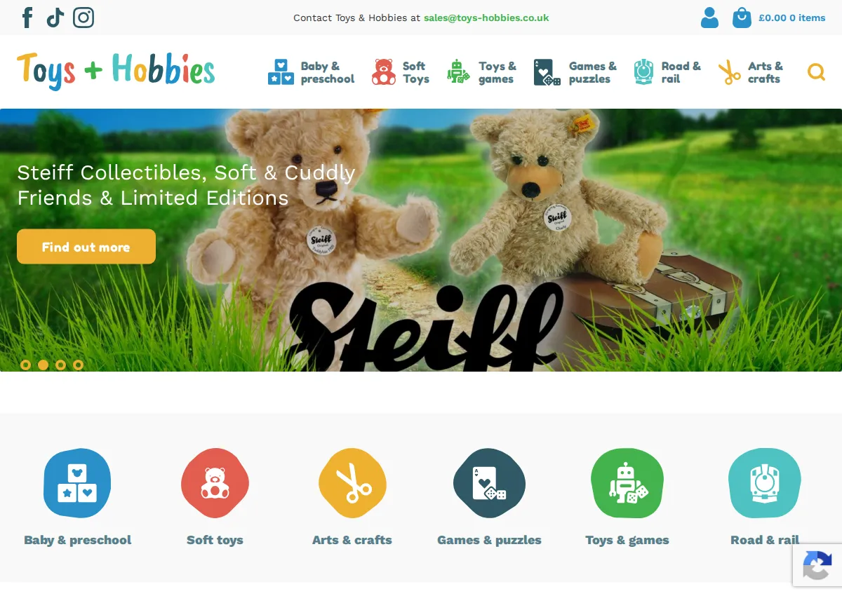 Store homepage