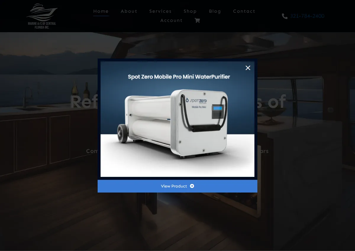 Store homepage