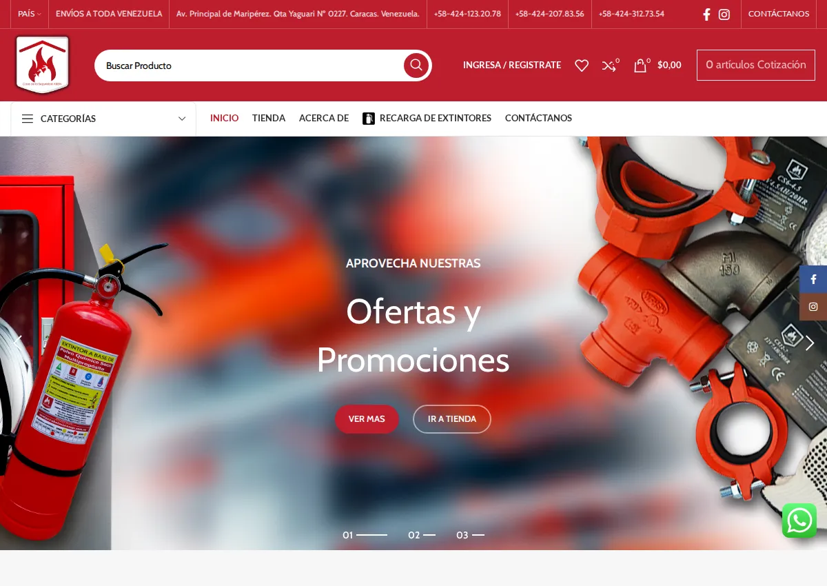 Store homepage