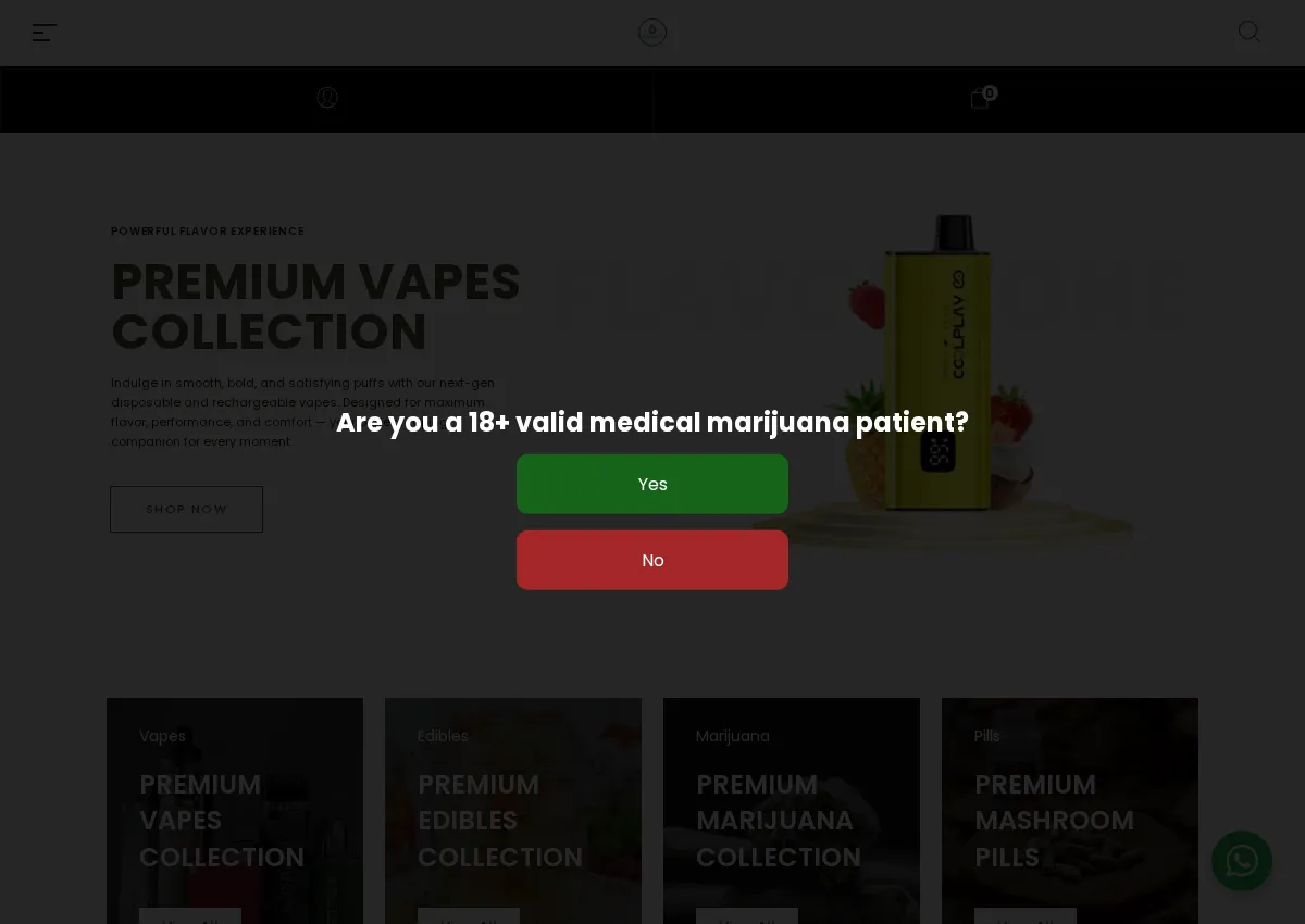 Store homepage