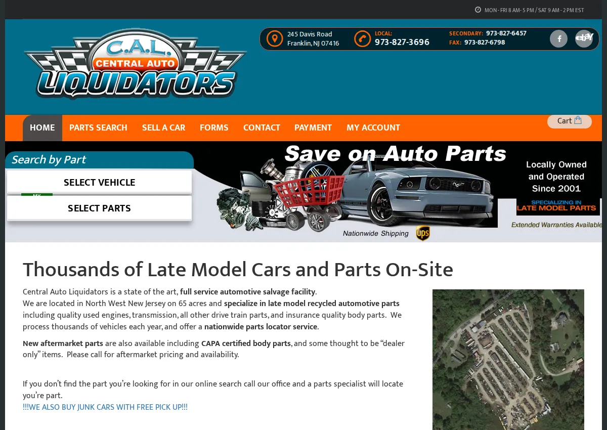 Store homepage