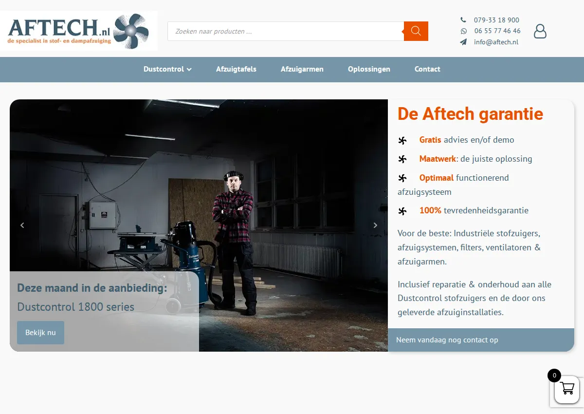 Store homepage