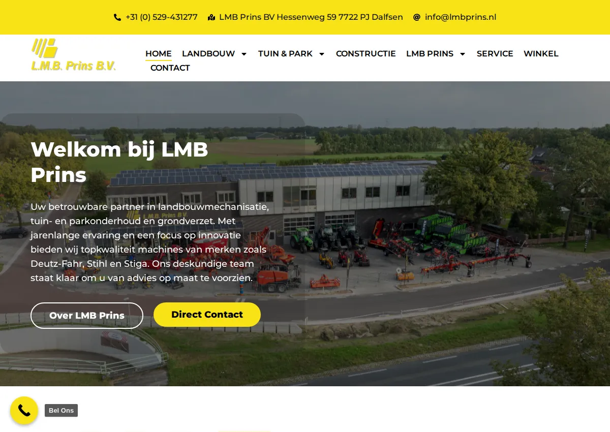 Store homepage