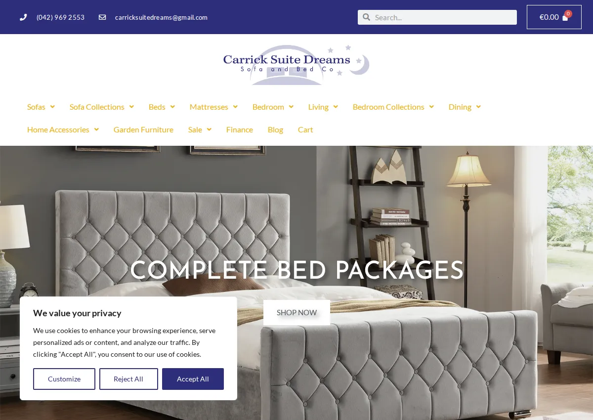 Store homepage