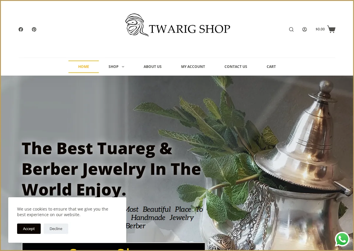 Store homepage