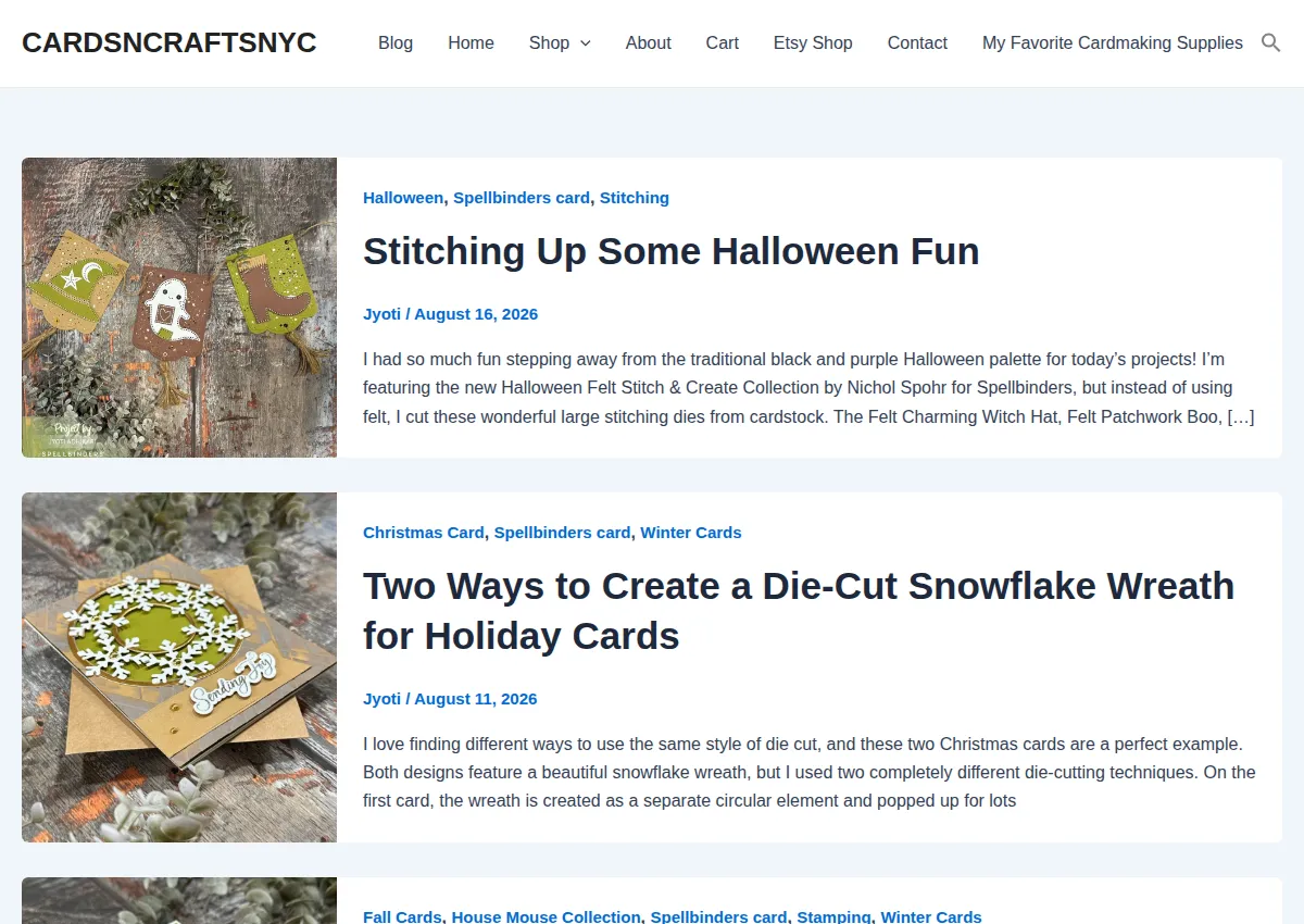 Store homepage