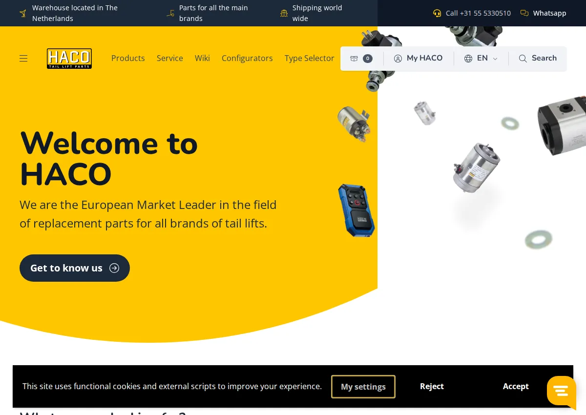Store homepage