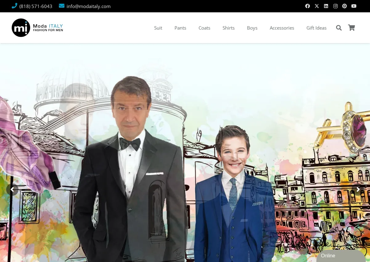 Store homepage