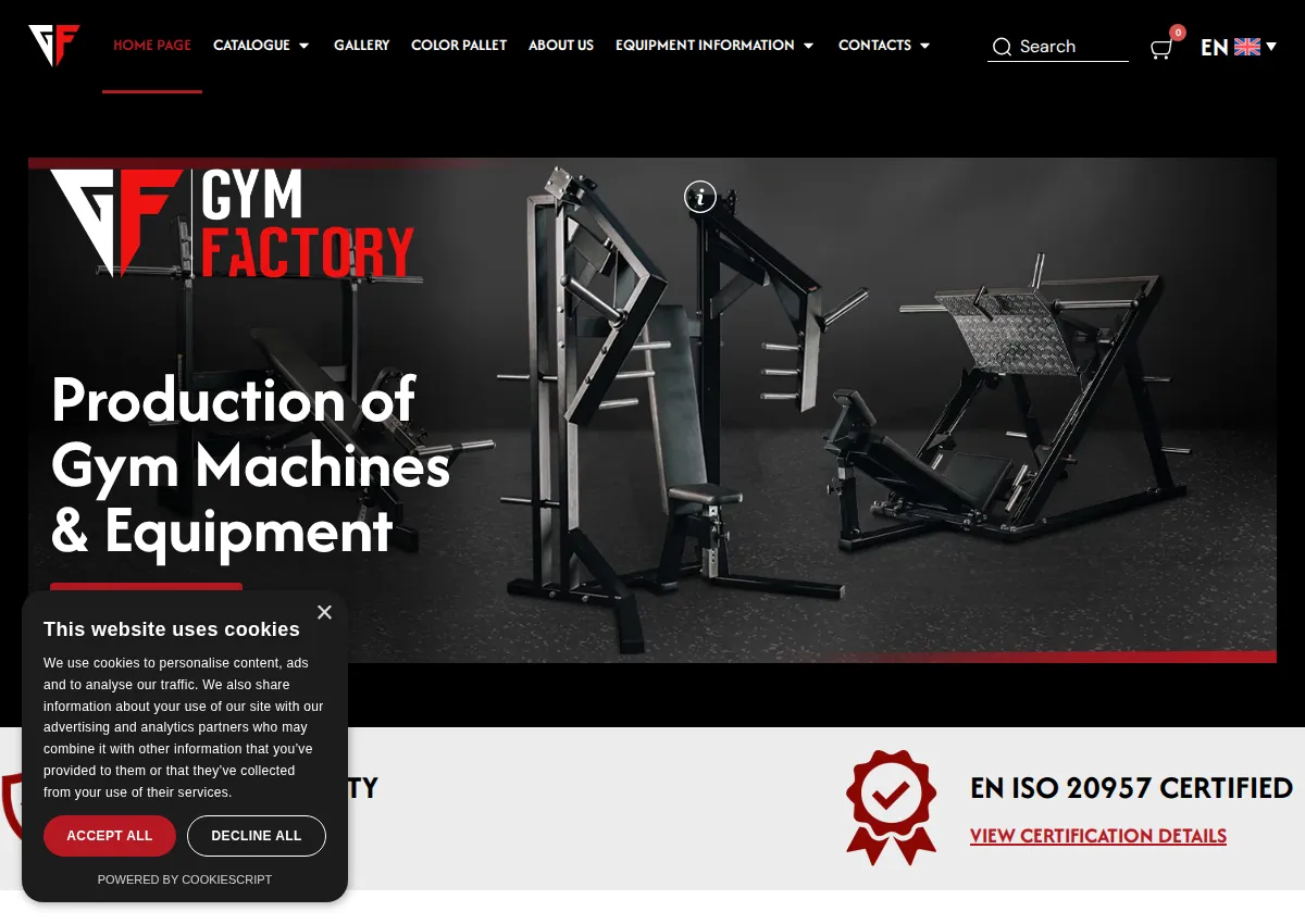 Store homepage